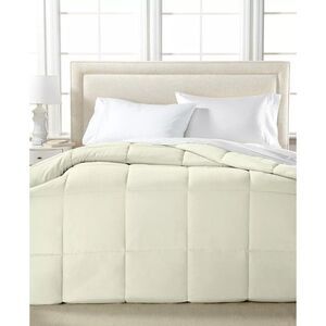 $130.0 Royal Luxe Lightweight Microfiber Down Alternative Comforter, Cream, King